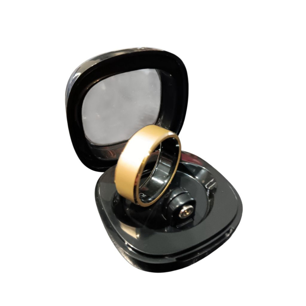 Smart Ring NWT Beautiful Brushed Gold Tone Fitness Tracker Sleep, HR, BP Steps - Picture 7 of 15